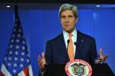 US Secretary of State John Kerry speaks during a press conference in Bogota, on December 12, 2014