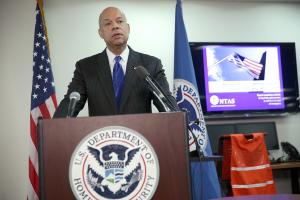 US Secretary of Homeland Security Jeh Johnson, pictured &hellip;