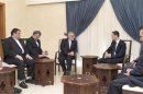 Syria's President Assad meets with Boroujerdi, head of the Iranian parliamentary committee for national security and foreign policy, in Damascus