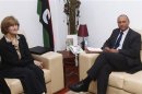 Libya's Deputy Foreign Minister Mohammed Abdulaziz meets with acting U.S. Assistant Secretary of State for Near Eastern Affairs Elizabeth Jones in Tripoli