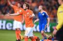 Holland's Daley Blind reacts during the Euro 2016 qualifying match between the Netherlands and Kazakhstan in Amsterdam, October 10, 2014
