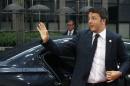 Italy's Prime Minister Renzi arrives to attend a Eurozone emergency summit on Greece in Brussels