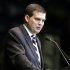 Jay Paterno, son of former Penn State football coach Joe Paterno, speaks during a memorial service for Joe Paterno at Penn State's Bryce Jordan Center in State College, Pa., Thursday, Jan. 26, 2012. A capacity crowd of more than 12,000 packed the Bryce Jordan Center for one more tribute to Paterno, the Hall of Fame football coach who died Sunday from lung cancer. (AP Photo/Gene J. Puskar)