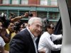 Dominique Strauss-Kahn, former head of the International Monetary Fund, leaves his rented town home on Franklin Street in the Tribeca section of downtown Manhattan, Saturday, Sept. 3, 2011, in New York. Strauss-Kahn was believed to be heading to his native France on Saturday, leaving the United States behind after the collapse of a sensational sexual assault case that cost him his job and possibly his French presidential ambitions. (AP Photo/David Karp)