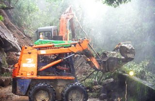 大豪雨嘉義台南山區許多道路受損.