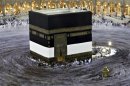 Muslim pilgrims circle the Kaaba and pray at the Grand mosque during the annual haj pilgrimage in the holy city of Mecca