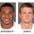 In these undated images released by LSU, football players Chris Davenport, Jordan Jefferson, Josh Johns and Jarvis Landry are shown.  Jefferson and his three teammates met with Baton Rouge, La., police investigators on Tuesday morning, Aug. 23, 2011 about a bar fight last week. (AP Photo/LSU, Steve Franz)