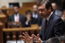 Portugal's PM Coelho speaks during a debate session at the Parliament in Lisbon