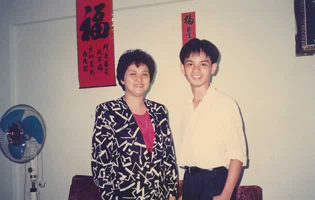 The blazer Chew&#39;s mother wore in this photo cost $500 and was a gift from him (Photo courtesy of Dennis Chew)