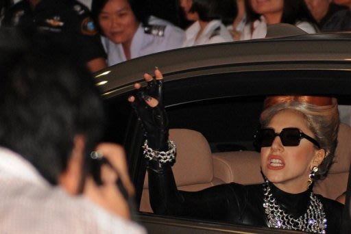 Lady Gaga is due to perform in Bangkok on Friday evening