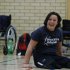 In this Monday, March 19, 2012 photo Martine Wright, a former marketing manager, who lost both legs in the July 7, 2005 London subway bombings that killed 52 commuters, works out in a gym with the Great Britain sitting volleyball team, in a London's gym. Despite being one of the more high profile survivors of the attacks and becoming an unflinching ambassador for the sport, Wright, 39, will not get a free pass for the Paralympics team. She must earn her place like any of the other players for the team that will compete in London's Paralympics, which take place from Aug. 29 until Sept. 9, 2012.  (AP Photo/Lefteris Pitarakis)