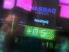 File image of the Nasdaq Composite stock market index seen inside their studios at Times Square in New York
