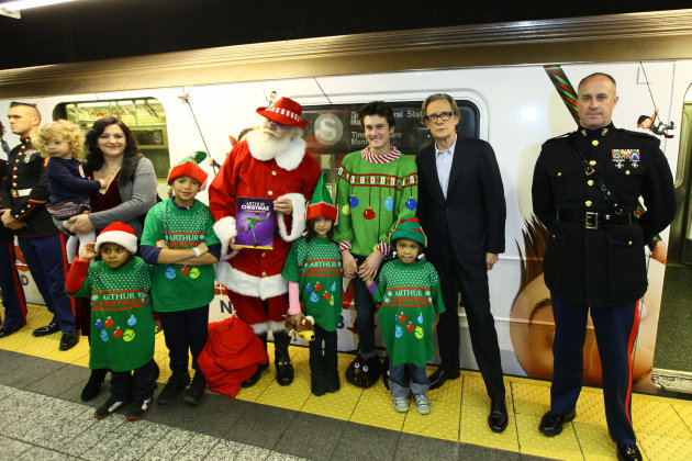 "Arthur Christmas" MTA Shuttle Unveiling