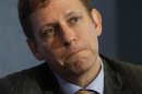 Peter Thiel, entrepreneur and co-founder of PayPal, holds a news conference in Washington