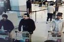 CCTV surveillance image shows what Belgian officials believe may be suspects in the Brussels airport attack