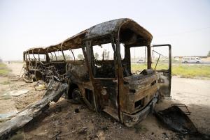 Attack on bus in Iraq kills over 50 prisoners, nine &hellip;
