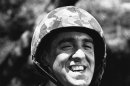 FILE - Jim Nabors is seen in character for his role of Gomer Pyle in this 1966 file photo. Hawaii News Now reports Jim Nabors and his partner, Stan Cadwallader, traveled from their Honolulu home to Seattle to be married Jan. 15, 2013. The couple met in 1975 when Cadwallader was a Honolulu firefighter. The 82-year-old Nabors says you've got to solidify something when you've been together as long as they have. (AP Photo)