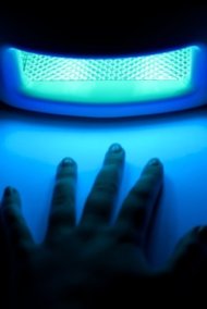(UV) light that is associated with skin cancer: nail salon dryers