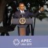U.S. President Barack Obama speaks during his closing press conference at the Asia-Pacific Economic Cooperation summit Sunday, Nov. 13, 2011, in Kapolei, Hawaii. (AP Photo/Andres Leighton)
