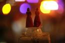 Two bride figurines are seen during a rally in response to the California Supreme Court's ruling regarding Proposition 8 in Hollywood
