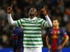 Celtic's Wanyama celebrates scoring a goal during their Champions League soccer match against Barcelona at Celtic Park stadium in Glasgow, Scotland