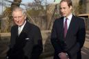 Britain's Prince Charles, Prince of Wales (L), and his son Prince William, Duke of Cambridge, visit the Zoological Society of London on November 26, 2013