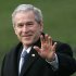 FILE-- In a Jan. 25, 2007 file photo President George W. Bush waves as he departs the White House in Washington for a trip to Missouri to speak on healthcare.  The eight-year Bush presidency has merited no more than a fleeting reference in the current GOP contest for the presidential nomination,   (AP Photo/Ron Edmonds/file)
