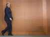 German Chancellor Angela Merkel arrives at a cabinet meeting at the Chancellery in Berlin