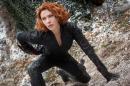 This photo provided by Disney/Marvel shows, Scarlett Johansson as Black Widow/Natasha Romanoff, in the film, "Avengers: Age Of Ultron." The movie releases in the U.S. on May 1, 2015. (Jay Maidment/Disney/Marvel via AP)