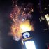 Fireworks explode over Times Square as the crystal ball is hoisted in New York