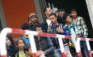 Migrants arrive at main station in Munich