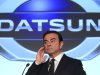 Nissan Motor Co. Chief Executive Carlos Ghosn gestures during a press conference in Jakarta, Indonesia, Tuesday, March 20, 2012. Ghosn announced Tuesday that Nissan is bringing back the Datsun three decades after shelving the brand that helped build its U.S. business. (AP Photo)