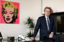 Franco Bernabe, Telecom Italia chairman and CEO, poses in his office in Rome