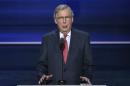U.S. Senate Majority Leader Mitch McConnell speaks at the Republican National Convention in Cleveland