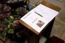The book of condolences in memory of murdered aid worker Alan Henning is displayed in Eccles Parish Church in Eccles on October 5, 2014