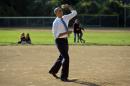 President Barack Obama makes a unannounced stop to surprise members of the Northwest little league baseball teams at Friendship Park in Washington, Monday, May 19, 2014. Obama stopped to meet with the players before heading off to a private Democratic fundraiser. (AP Photo/Pablo Martinez Monsivais)