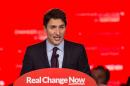 Canadian Liberal Party leader Justin Trudeau speaks in Montreal on October 20, 2015 after winning the general elections