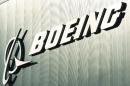 The Boeing logo and name are seen on a building at Boeing's new facilities April 27, 2012, in North Charlston, South Carolina