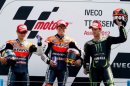 Pedrosa, Stoner y Dovizioso, tras la prueba de MotoGP