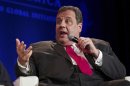 New Jersey Governor Christie speaks during the Clinton Global Initiative America meeting in Chicago