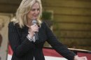 Ann Romney greets Alabama residents during a campaign event at The Whistle Stop in Mobile