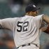 New York Yankees' Sabathia throws against the Baltimore Orioles in the first inning of their MLB baseball game in Baltimore