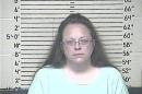 Booking photo of Rowan County clerk Kim Davis provided by the Carter County Detention Center in Grayson