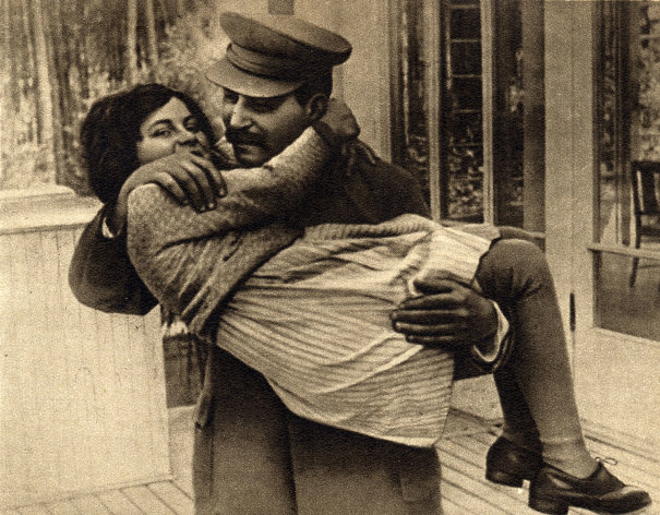 FILE - In this undated photo provided by Icarus Films, shows Soviet dictator Josef Stalin with his daughter Svetlana Alliluyeva. Newly declassified files show the FBI was gathering details from informants on how Alliluyeva's arrival in the United State was affecting international relations after her high-profile defection in 1967. Alliluyeva, or Lana Peters, Stalin's only daughter, died in a Wisconsin nursing home in 2011. She was 85. (AP Photo/Courtesy Icarus Films, File)