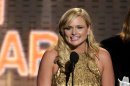 Miranda Lambert accepts the award for album of the year for 