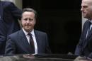 British Prime Minister, David Cameron leaves 10 Downing Street in London, Britain