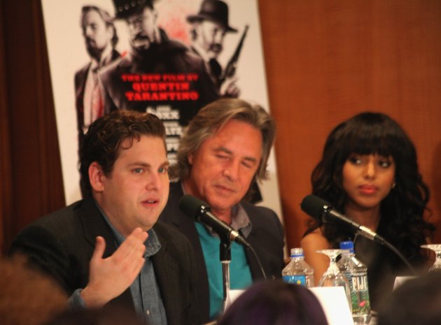 "Django Unchained" Press Conference In NY With Director/Screenwriter Quentin Tarantino, Jamie Foxx, Christoph Waltz, Leonardo DiCaprio, Kerry Washington, Samuel L. Jackson, Walton Goggins, Don Johnson