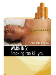 Grisly new warning pictures placed on pack of cigarettes Debeefbbda7ec70df00e6a70670060a2