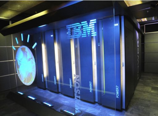 The Watson supercomputer, pictured here in an undated photo courtesy of IBM
