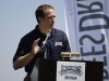 New Orleans Saints football quarterback Drew Brees speaks at a news conference for his charity golf tournament Tuesday, April 10, 2012, in Carlsbad, Calif. (AP Photo/Gregory Bull)